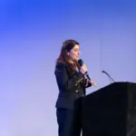 Elizabeth Hawkes at Interface Expo.