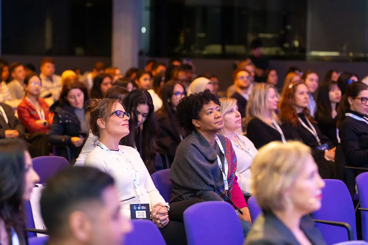 Attendees listening to talks at Interface Expo 2024.