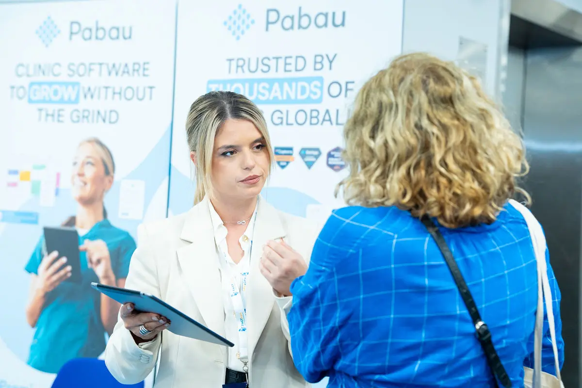 Pabau stand at Interface Expo 2024.