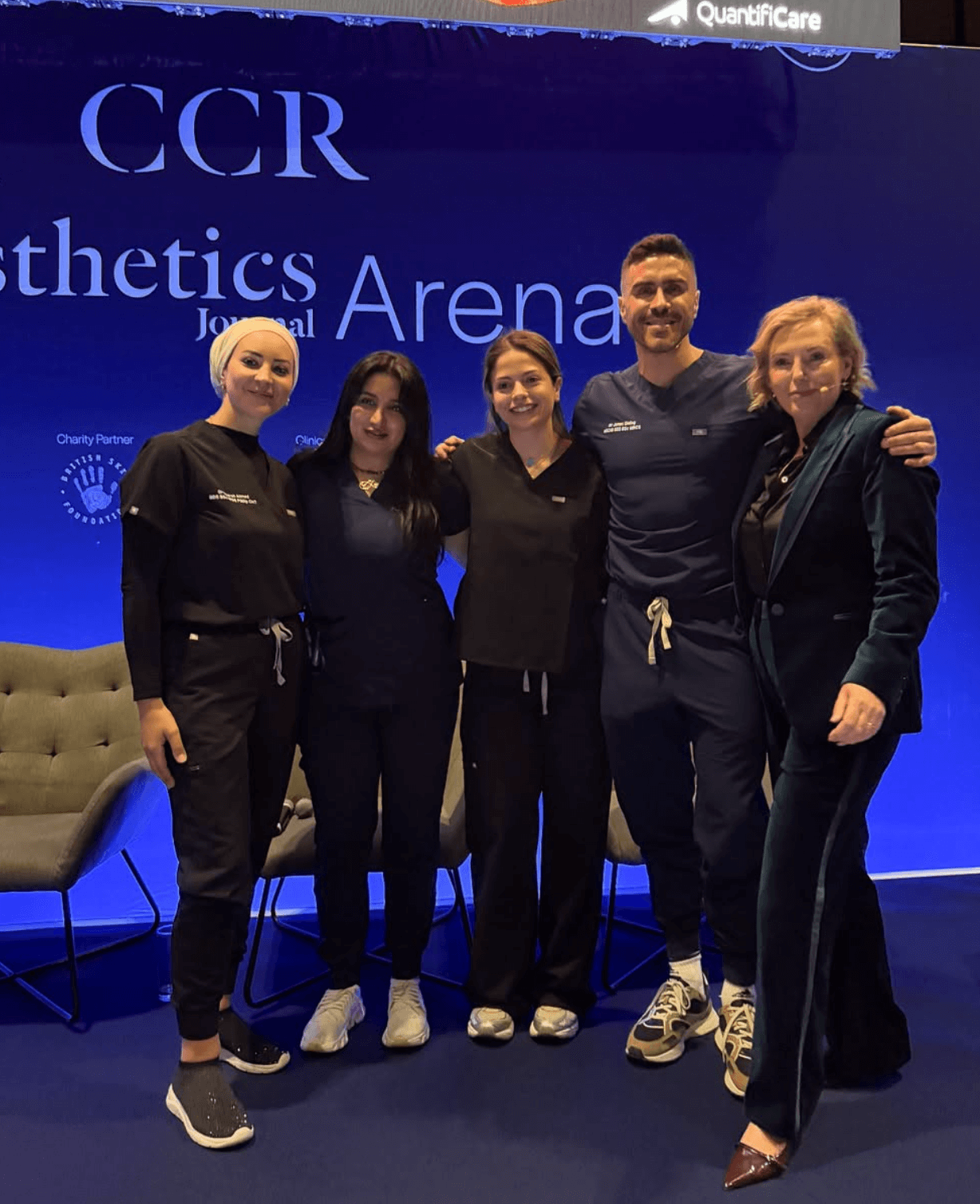 The Interface Aesthetics' team at CCR in London, one of the best aesthetics events to attend.