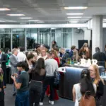 Networking opportunity at the bar area during Interface Expo.